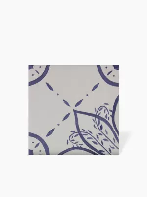 Carrelage Sol et Mur Fleur 04 Bleu Ciel - 15x15cm - FV2702257 