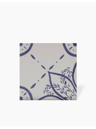 Carrelage Sol et Mur Fleur 04 Bleu Ciel - 15x15cm - FV2702257