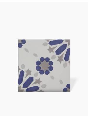 Carrelage Sol et Mur Grande Fleur 06 Bleu Ciel - 15x15cm - FV2702259