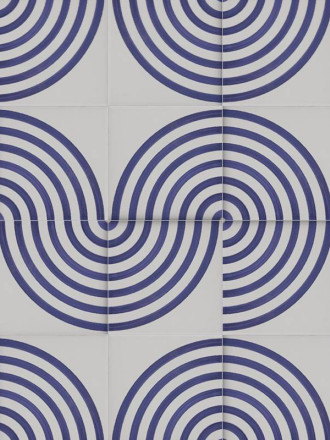 Carrelage Faience Motif Floral 1 Bleu Ciel - 15x15cm - FV2702248