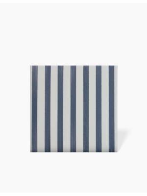 Carrelage Sol et Mur Rayure 01 Bleu Foncé - 15x15cm - FV2702262