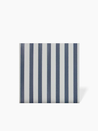 Carrelage Sol et Mur Rayure 01  Bleu Foncé - 15x15cm - FV2702262