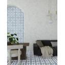 Carrelage Sol et Mur Rosace 02 Bleu Foncé - 15x15cm - FV2702263