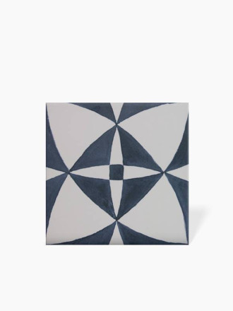 Carrelage Faience Motif Floral 1 Bleu Ciel - 15x15cm - FV2702248