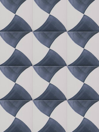 Carrelage Sol et Mur Forme Géométrique Bleu Foncé - 15x15cm - FV2702264