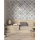 Carrelage Sol et Mur Grande Fleur 06 Bleu Foncé - 15x15cm - FV2702267