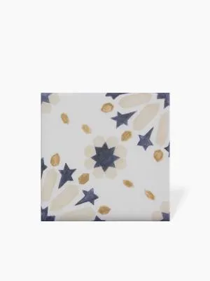 Carrelage Faience Motif Floral 1 Bleu Ciel - 15x15cm - FV2702248