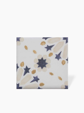 Carrelage Sol et Mur Grande Fleur 06 Bleu Foncé - 15x15cm - FV2702267