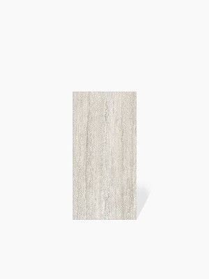 Carrelage Travertin Gris Perle Satiné et Rectifié - 62x120cm - FV2702398 