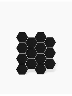 Carrelage Hexagonal Sur Maille Noir - 27x28cm - FV2702425