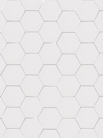 Carrelage Hexagonal Sur Maille Noir - 27x28cm - FV2702425