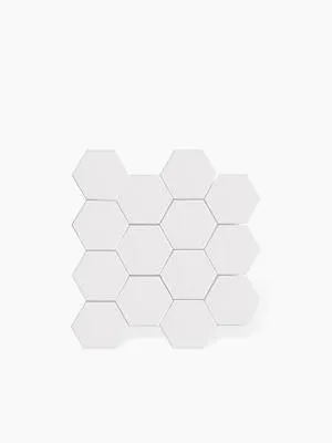 Carrelage Hexagonal Sur Maille Noir - 27x28cm - FV2702425
