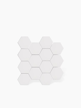 Carrelage Hexagonal Sur Maille Blanche - 27x28cm - FV2702426