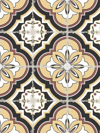 Carrelage Floral Vincennes en Grès Cérame Mat - 20x20cm - FV2702427