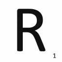 Scrabble-Fliese Buchstabe R 10 × 10 cm - LE0804018