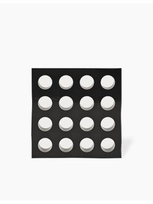 Claustra Eleonora - Terre Cuite Fait Main - Modèle 2 Noir Brillant - 19.5x19.5cm - FV2702434