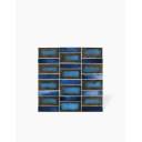 Carrelage Mural Bleu Métallisé Style Plaquette - 30x30cm - FV2702472