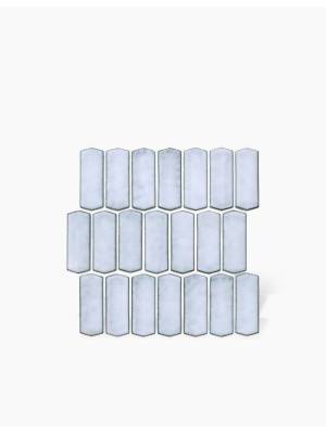 Carrelage Murcia - Plaquette Losange sur Maille Blanc Cassé Brillant -28.6x30cm - FV2702485