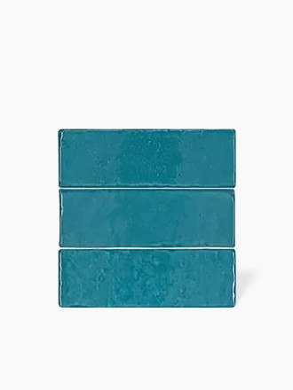 Faïence Lumineuse Bleu Turquoise- 5x15cm - FV2702200