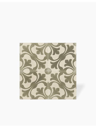 Carrelage Prédécoupé à Motif Floral Sauge - 45x45cm - FV2702160