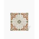 Carrelage Prédécoupé à Motif Floral Bordeaux - 45x45cm - FV2702159