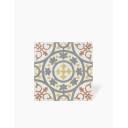 Carrelage Prédécoupé à Motif Floral Bordeaux - 45x45cm - FV2702159