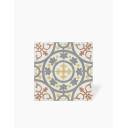 Carrelage Prédécoupé à Motif Floral Bordeaux - 45x45cm - FV2702159