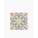 Carrelage Prédécoupé à Motif Floral Bordeaux - 45x45cm - FV2702159