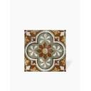 Carrelage Prédécoupé à Motif Floral Bordeaux - 45x45cm - FV2702159