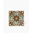 Carrelage Prédécoupé à Motif Floral Bordeaux - 45x45cm - FV2702159