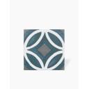Carrelage Sol et Mur Motif Floral 1 Bleu Foncé - 15x15cm - FV2702252