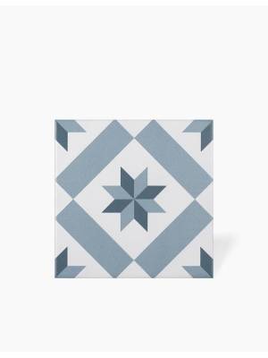 Carrelage Georgia - Motif 1 Bleu pour Sol et Mur -15x15cm - FV2702453