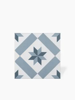 Carrelage Georgia - Motif 1 Bleu pour Sol et Mur -15x15cm - FV2702453