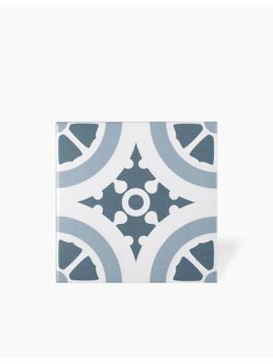 Carrelage Georgia - Motif 2 Bleu pour Sol et Mur -15x15cm - FV2702454