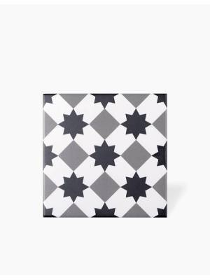 Carrelage Maestro - Motif 7 Gris pour Sol et Mur -15x15cm - FV2702465