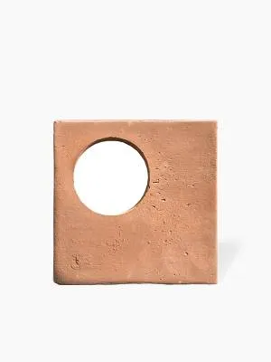 Carrelage Calandra - Tere Cuite Fait Main Modèle Insert 1 Beige Pale - 15x15cm - FV2702408