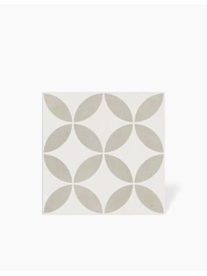 Carrelage Maya Pétales de Fleur Gris - 22.3x22.3cm - FV2702179