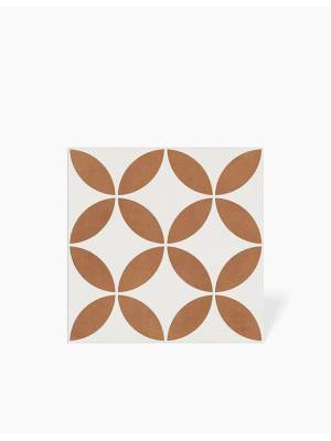 Carrelage Maya Pétales de Fleur Terracotta - 22.3x22.3cm - FV2702180