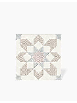 Carrelage Tara Fleur Taupe -  22.3x22.3cm - FV2702169