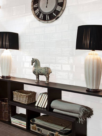 Carrelage Métro Blanc Mix Mots Cuisine - 10x20cm - FV2702525