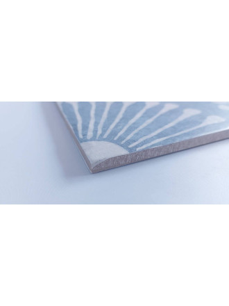 Carrelage Sol et Mur Munata Bleu et Blanc - 20x20cm - FV2702231