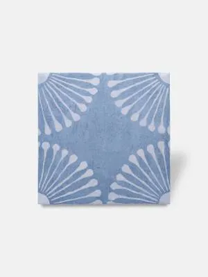 Carrelage Sol et Mur Munata Bleu et Blanc - 20x20cm - FV2702231