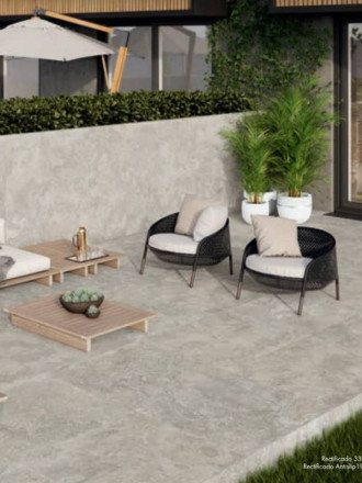 Carrelage Toscane 2 Travertin Gris Rectifié - 64x147.50cm - FV2702535