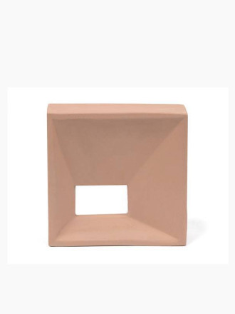 Claustra Douala Terracotta - Quadratische Wandfliese