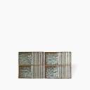 Carrelage Mural Groovy Relief Bleu Nacré - 10x20cm - DC2025018