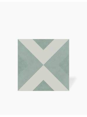 Carrelage Brienne Vert d'Eau - Grès Cérame pour sol et mur - 15x15cm - DC2025051