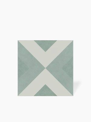 Carrelage Brienne Vert d'Eau - Grès Cérame pour sol et mur - 15x15cm - DC2025051 