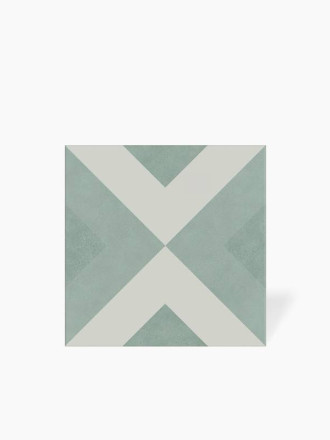 Carrelage Brienne Vert d'Eau - Grès Cérame pour sol et mur - 15x15cm - DC2025051