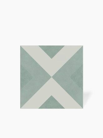 Carrelage Brienne Vert d'Eau - Grès Cérame pour sol et mur - 15x15cm - DC2025051