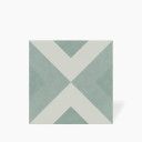 Carrelage Brienne Vert d'Eau - Grès Cérame pour sol et mur - 15x15cm - DC2025051